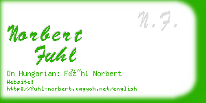 norbert fuhl business card